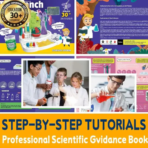 Kit STEM Laborator de Chimie Joc Interactiv Kit STEM Laborator de Chimie Joc Interactiv