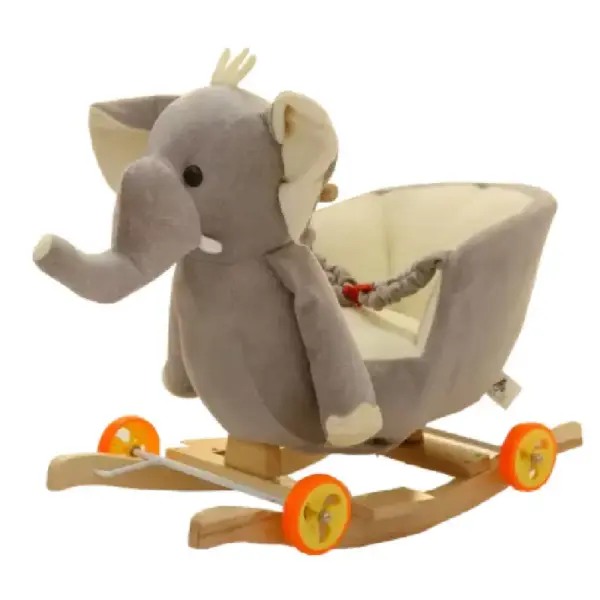 Elefantel Balansoar Muzical cu Sanie Spatar si Roti