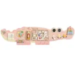 Placa Montessori Busy Board Crocodil din Lemn