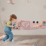 Placa Montessori Busy Board Crocodil din Lemn