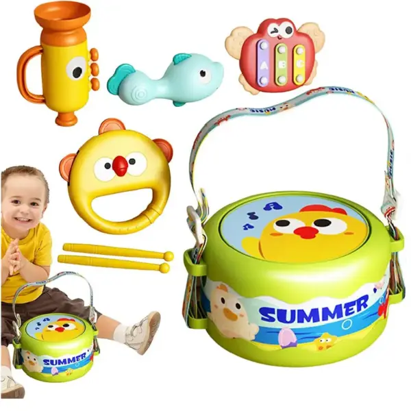 Set 5 Piese Instrumente Muzicale pentru Copii