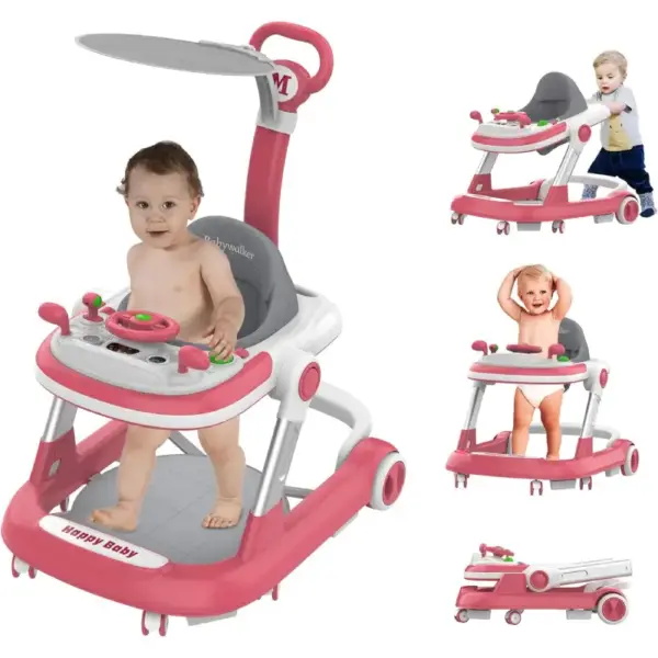 Premergător Roz Multifuncțional 5 în 1 pentru Bebeluși