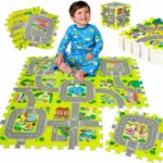 Covor Puzzle Educațional 9 Piese pentru Copii