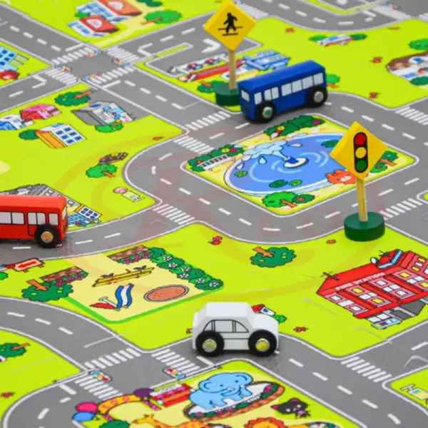 Covor Puzzle Educațional 4 Piese pentru Copii
