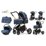 Carucior 3 in 1 Reversibil cu Landou si Suspensii 0-36 Luni