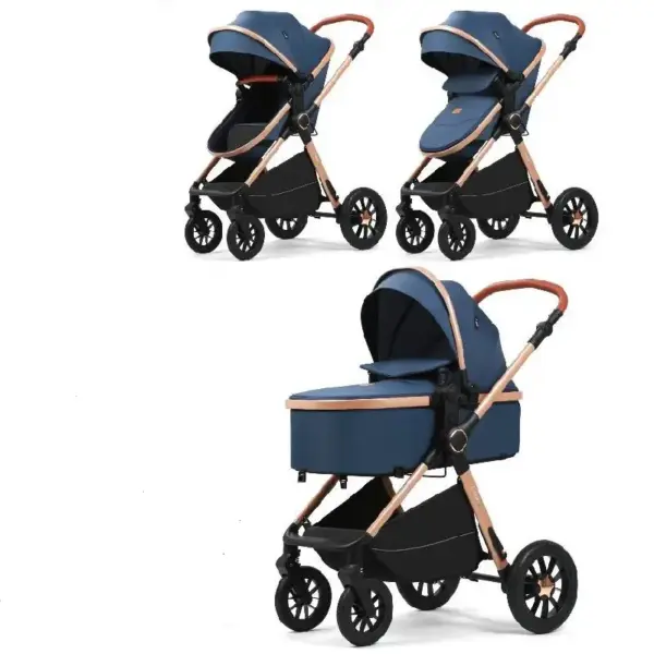 Carucior 3 in 1 Reversibil cu Landou si Suspensii 0-36 Luni