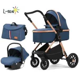 Carucior 3 in 1 Reversibil cu Landou si Suspensii 0-36 Luni