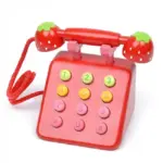 Jucarie Telefon Retro cu Butoane si Receptor Rosu Jucarie Telefon Retro cu Butoane si Receptor Rosu