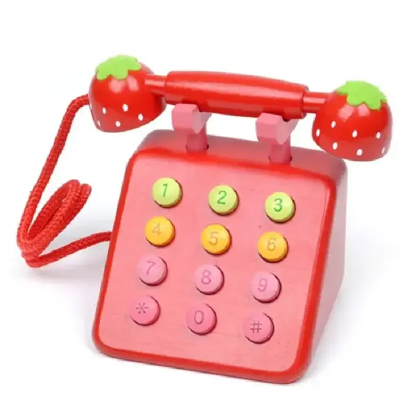 Jucarie Telefon Retro cu Butoane si Receptor Rosu Jucarie Telefon Retro cu Butoane si Receptor Rosu