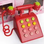 Jucarie Telefon Retro cu Butoane si Receptor Rosu Jucarie Telefon Retro cu Butoane si Receptor Rosu