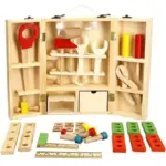 Trusa Scule Lemn Tamplarie Jucarie Montessori