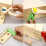 Trusa Scule Lemn Tamplarie Jucarie Montessori