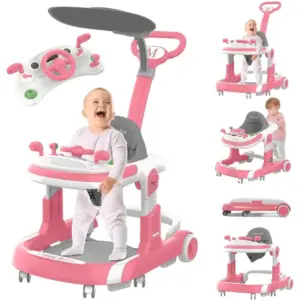 Premergator Roz Multifunctional 5 in 1 pentru Bebelusi