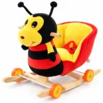 Buburuza Balansoar Muzical cu Spatar si Roti