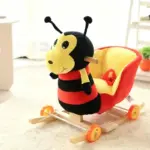 Buburuza Balansoar Muzical cu Spatar si Roti