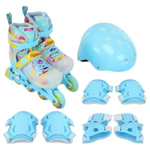 Set Role Reglabile cu Lumini si Protectii pentru Baieti