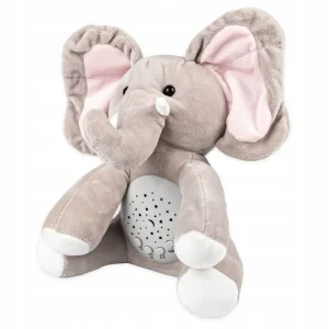 Lampa Veghe si Proiector Muzical Elefant Gri