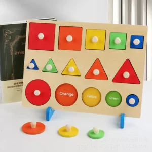 Puzzle Incastru Montessori Succesiuni Forme Marimi