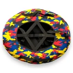 Roata Tricolora Sanie Gonflabila cu Manere