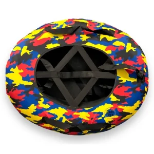 Roata Tricolora Sanie Gonflabila cu Manere