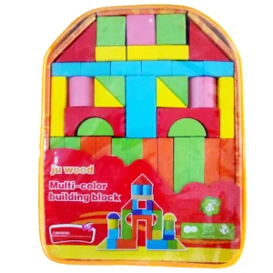 Rucsac cu Cuburi de Construit din Lemn pentru Copii