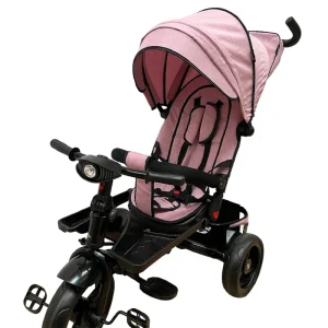 Tricicleta Evolutiva Pliabila cu Pozitie de Somn Scaun Reversibil Roz