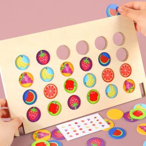 Joc Montessori Asociere Fructe si Culori