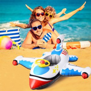 Avion Colac Gonflabil cu Sustinere pentru Copii