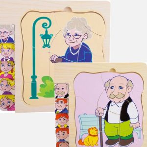 Joc Puzzle Lemn Stratificat Etapele Vietii
