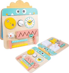 Placa Senzoriala cu Activitati Montessori Busyboard