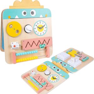 Placa Senzoriala cu Activitati Montessori Busyboard