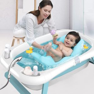 Cadita Pliabila cu Termometru si Suport Anatomic pentru Bebe