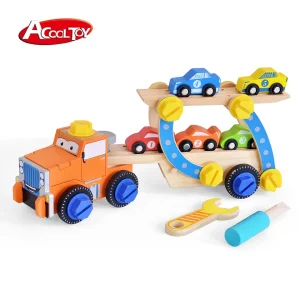 Camion Platforma Transportator Demontabil Jucarie DIY AcoolToy
