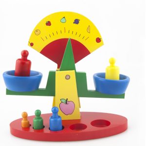 Balanta Lemn 5 Cilindri Jucarie Montessori pentru Copii