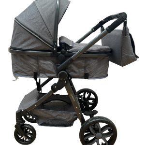 Carucior Gri 2in1 Sport si Landou cu Geanta Pentru Bebelusi