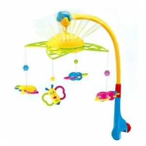 Carusel Muzical cu Proiector Fluturi pentru Bebe