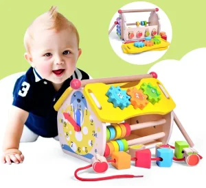 Casuta Montessori Multifunctionala Centru Activitati 6in1