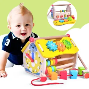 Casuta Montessori Multifunctionala Centru Activitati 6in1