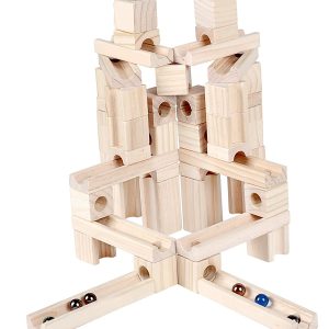 Set Constructie Circuit cu Bile Lemn Onshine
