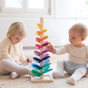 Jucarie Lemn Montessori Copacul Muzical Curcubeu