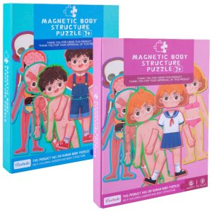 Puzzle Educativ Anatomia Corpului Carte Magnetica