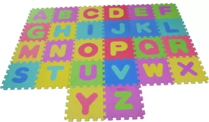 Covor Joaca Puzzle Termoizolant Educativ 26 Litere
