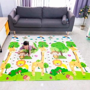 Covor Joaca Pliabil Trenuletul Animalutelor 180x200cm