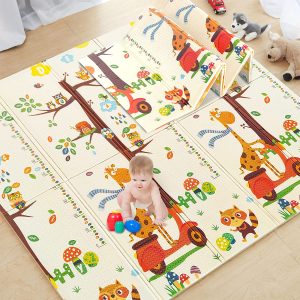 Covoras Joaca Pliabil Girafe si Foxy 150x200