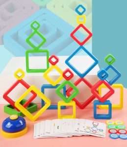 Joc Montessori Senzorial Cuburi Stivuire