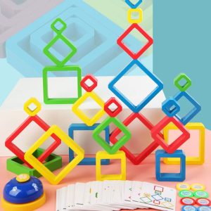 Joc Montessori Senzorial Cuburi Stivuire