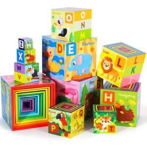 Turn Montessori 10 Cuburi Alfabet si Animale
