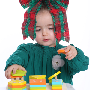 Joc Educativ Lemn Sase Cuburi de Constructie