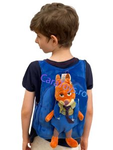 Ghiozdanel Bleu pentru Copii cu Nick Wilde din Plus