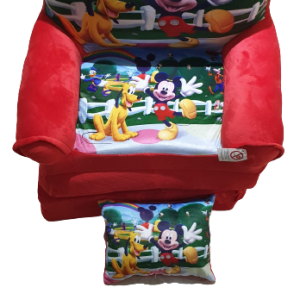 Fotoliu Extensibil si Perna Clubul Mickey Mouse 160cm